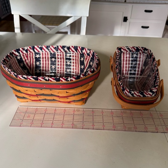 🇺🇸 🧺 Longaberger Patriotic Basket Set - Picture 6 of 14